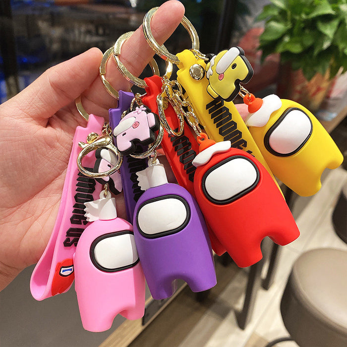 Wholesale Cartoon Silicone Doll Keychain JDC-KC-MZL001