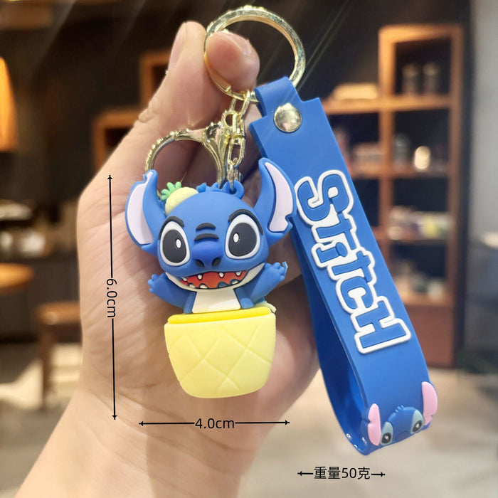 Wholesale  Soft glue  key chain pendant wholesale student bagkey chain