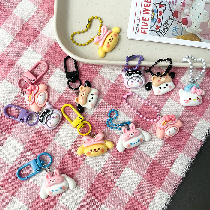 Wholesale Keychain Sweet Girl Best Friend Couple Gift Bag Pendant Accessories Pendant Key Chain