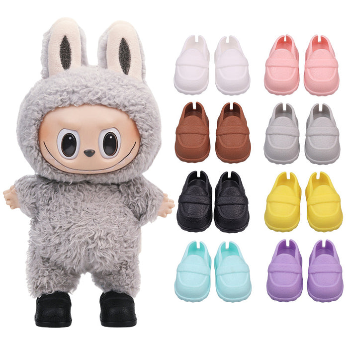 Wholesale Shoes suitable for cotton doll leather pattern shoes toys