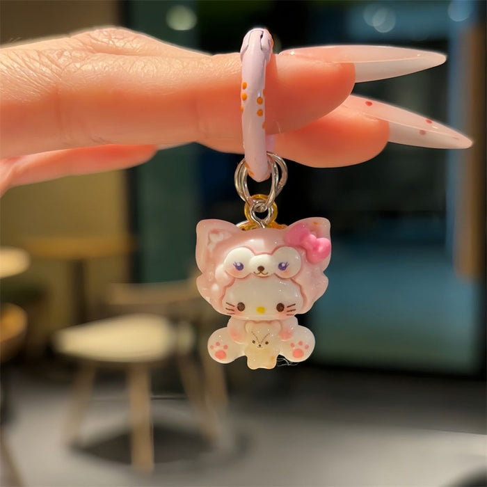 Wholesale Cute cartoon keychain with a bell