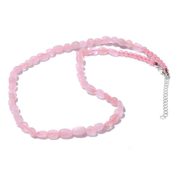 Wholesale Stone necklace irregular natural stone handmade jewelry sweater chain