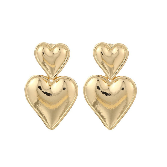 Wholesale Exaggerated hollow ear loops with geometric C-shaped ear clips
