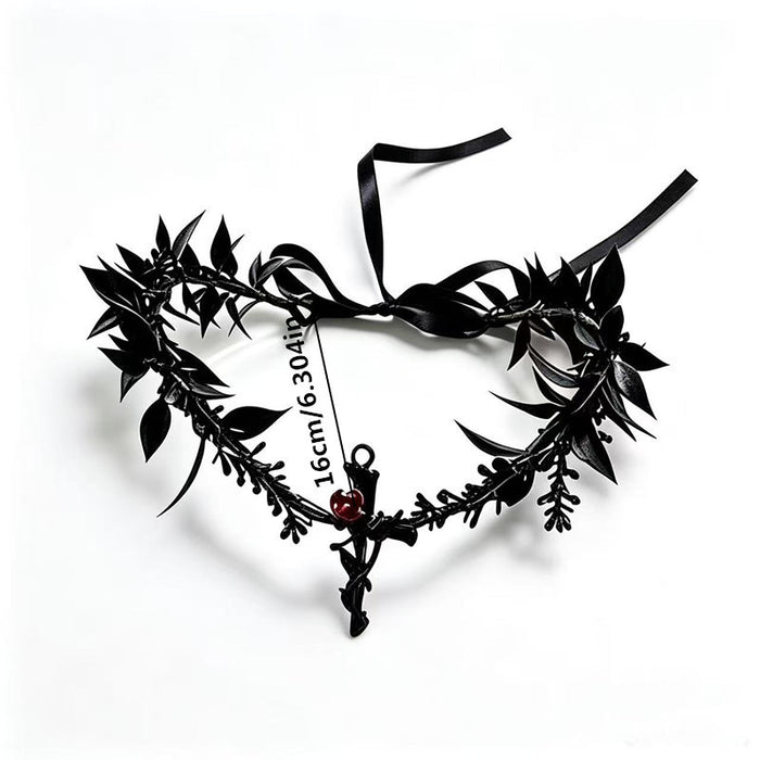Wholesale Gothic  Headband With n And Retro Elf Forehead Pendant Metal Handmade Hair Accessory