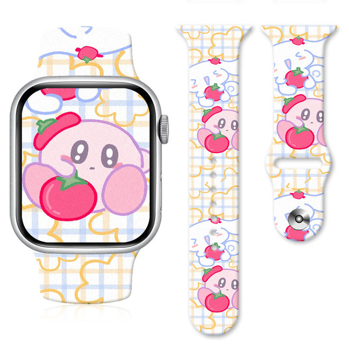 Wholesale Silicone Cartoon Printed Watch Strap JDC-WD-NuoQi011