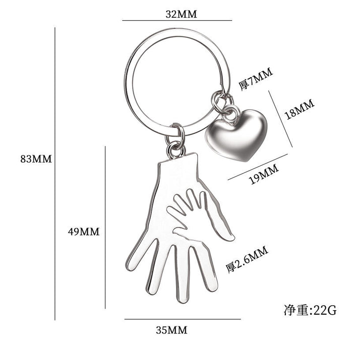 Wholesale Gift Mother's Day Keychain Pendant Customized Creative Gift Love Metal Keychain