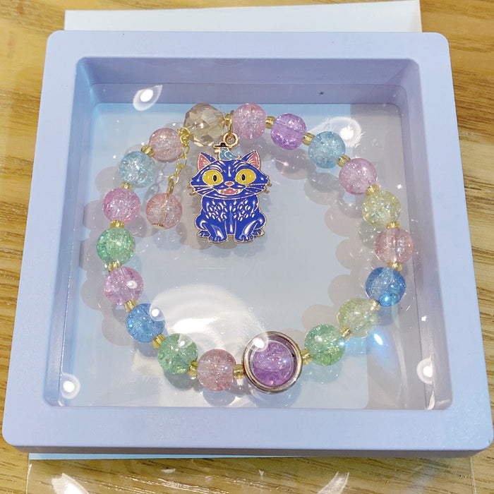 Wholesale Glass Lapis Lazuli Bracelet Fashion Accessory for Kids MOQ≥3