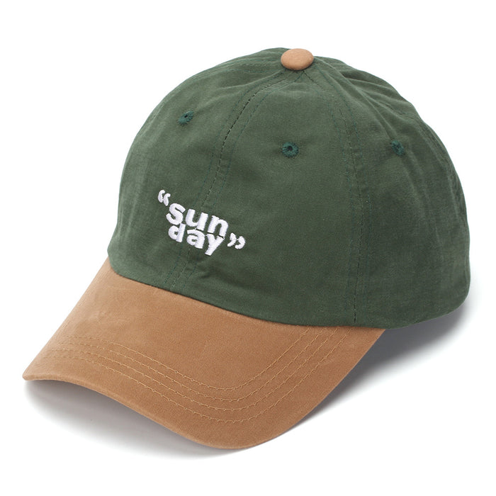 Wholesale Trendy Contrast Color Letter Embroidery Baseball Cap for Sun Protection Fashion Accessory