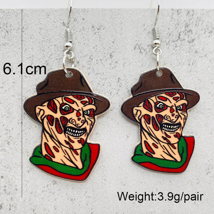 Wholesale  Horror Movie Earrings Figure Acrylic Earrings