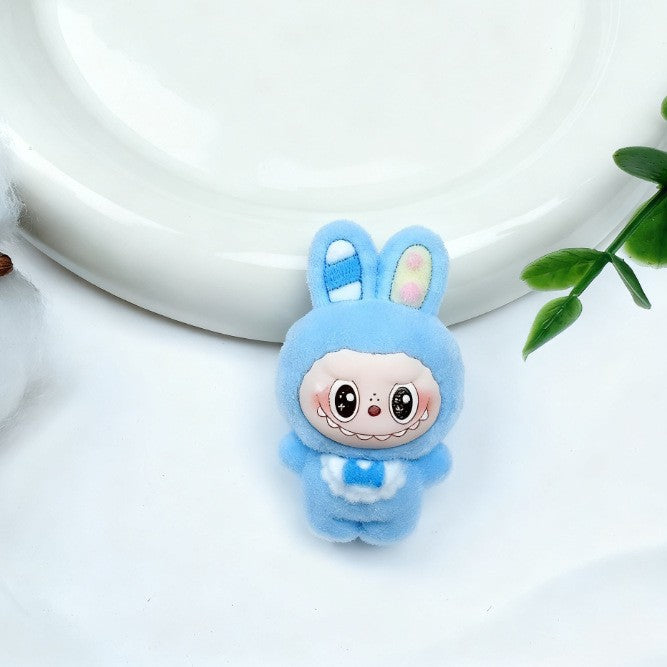 Wholesale flocked apron,  cute bunny accessories  keychain