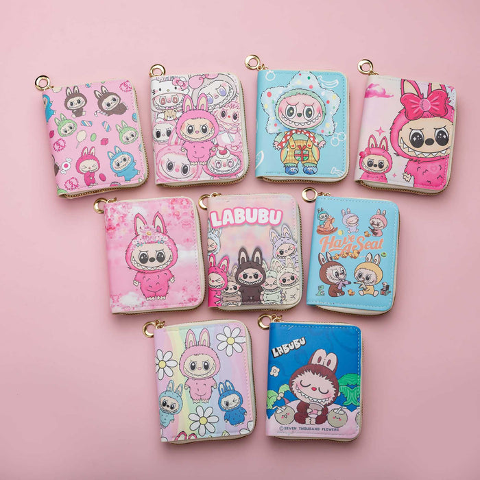 Wholesale Cute Cartoon Print Short Kids Wallet
