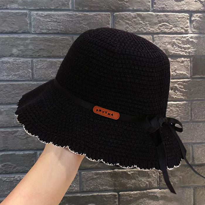 Wholesale Hat Women's Summer New Sunscreen Sun Hat Fisherman Hat Bow Sun Hat