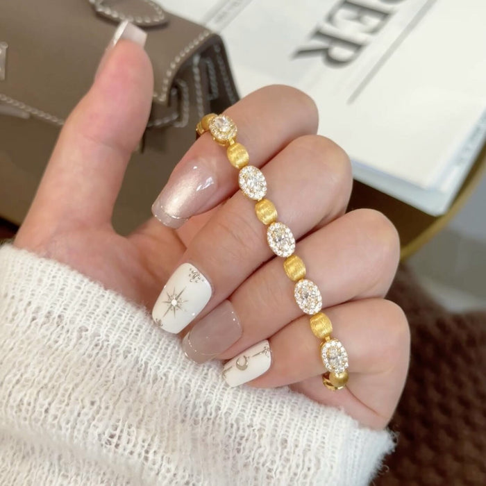 Wholesale Women's Hand-Brushed Diamond Bracelet