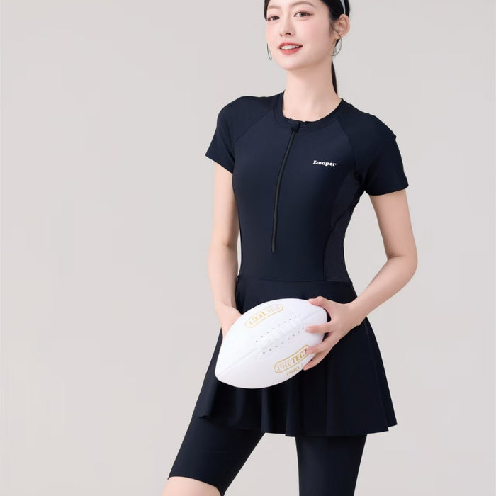 Wholesale Swimsuit Women's Fashion Conjoined Flat-angle Conservative Slim