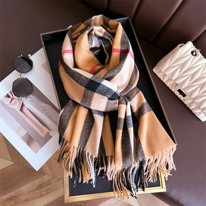 Wholesale Warm Shawl f Unisex Fashion All-match Tassel