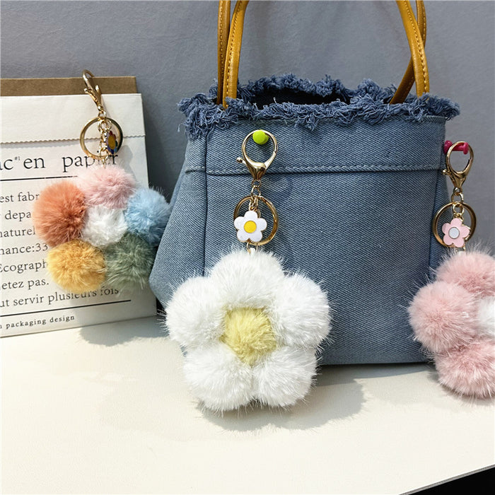 Wholesale Sakura Fur Ball Keychain JDC-KC-KaiY013