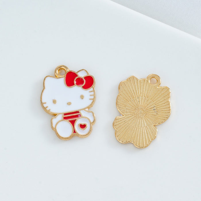 Wholesale 10 pcs DIY Cute Cartoon Oil-Drip Alloy Charms