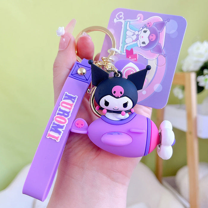 Wholesale Rotating Airplane Keychain JDC-KC-YanG002