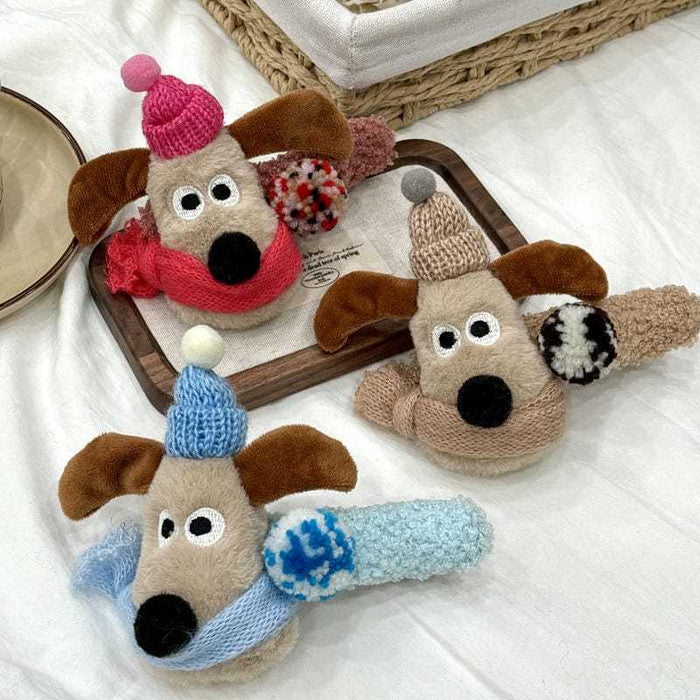 Wholesale Large Plush Cute  Dog Hair Clips