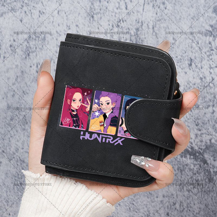 Wholesale Cute Devil Hunter PU Wallet For Women Card Holder Coin Purse Youth Campus Fashion Accessory