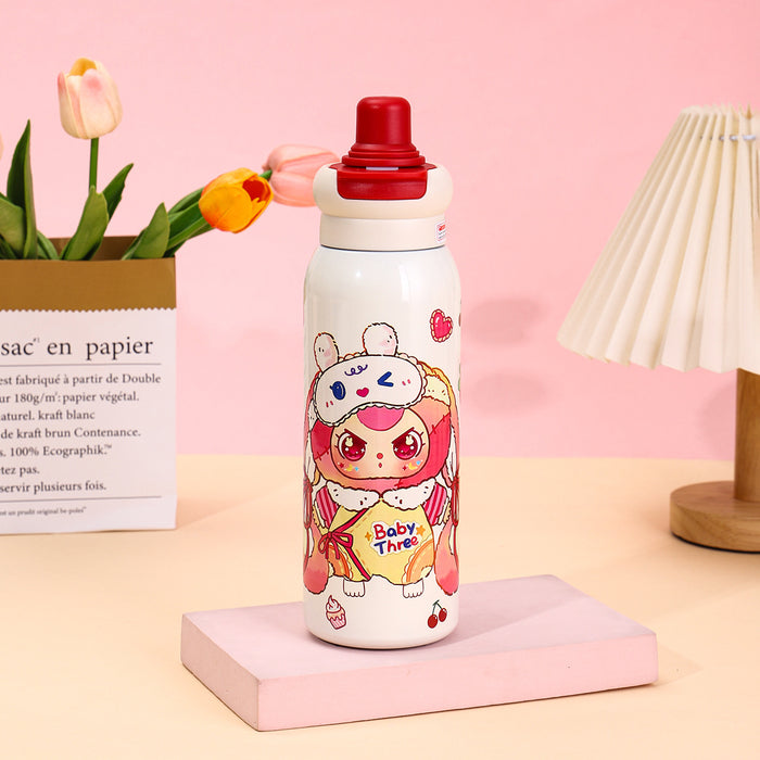 Wholesale Cartoon cute monster rusty steel cartoon drinking water cup