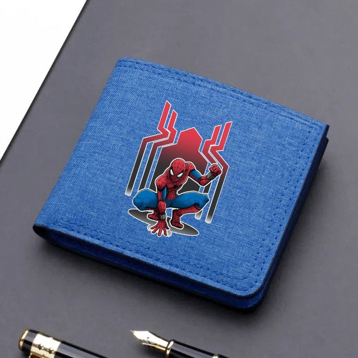 Wholesale Cartoon Print Ultra Thin Canvas Card Wallet Modern Cool Unisex Everyday Fashion Accessory