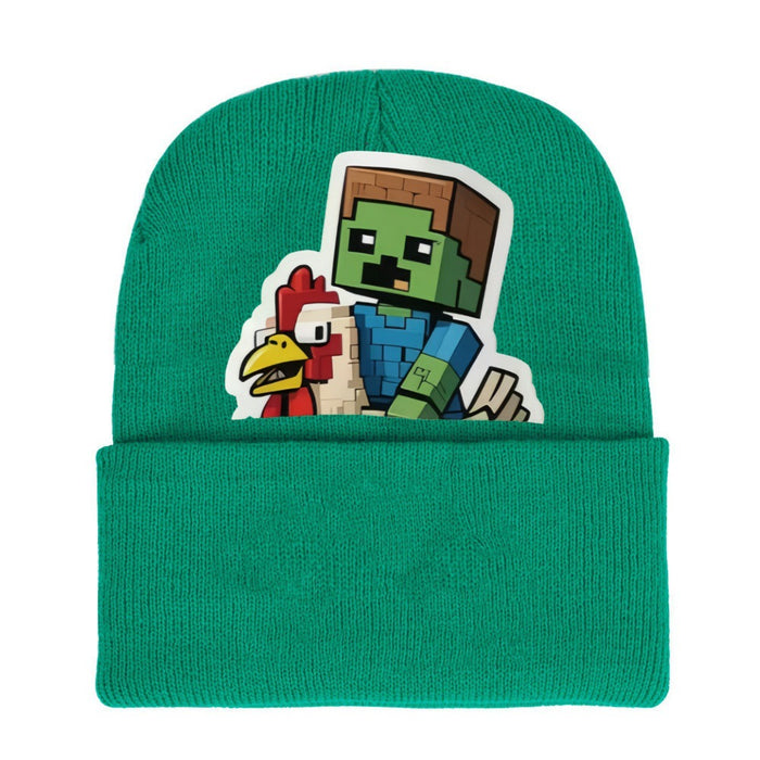 Wholesale Cartoon knitted hats,  wool hats and matching parent child warm hats