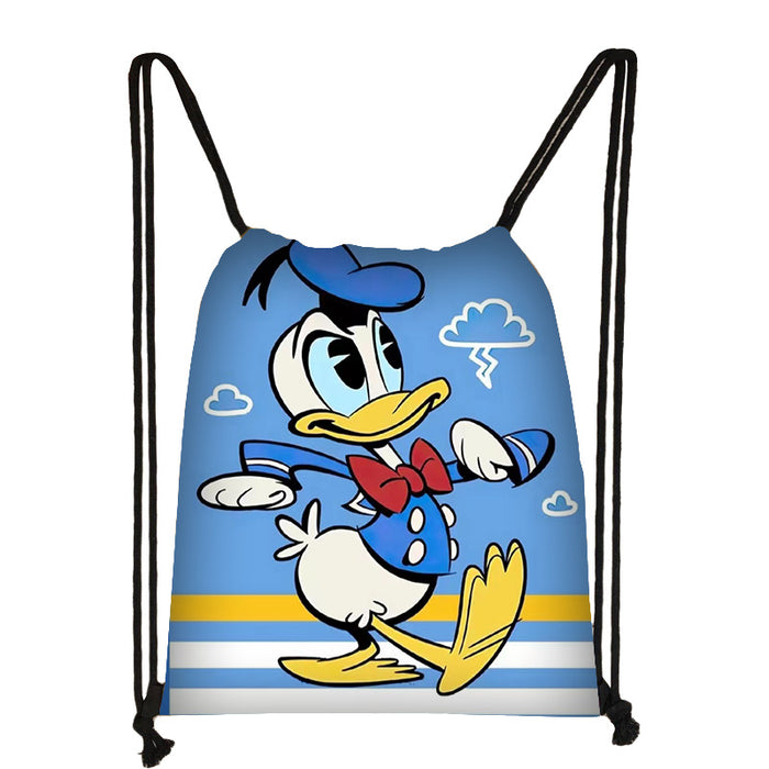 Wholesale Outdoor Portable Cute Cartoon Printed Drawstring Bag JDC-BP-Changs005