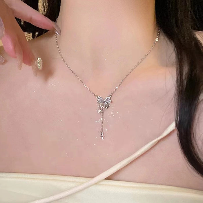 Wholesale Small and versatile necklace, light luxury collarbone chain, simple and high-end necklace