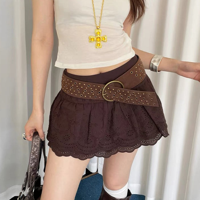 Wholesale Trendy PU Women S Wide Western Belt With Alloy Buckle Bohemian Beaded Camellia Design Vintage Fashion Accessory