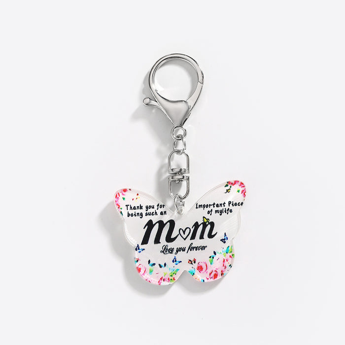 Wholesale Acrylic Butterfly Keychain JDC-KC-HuiWen015