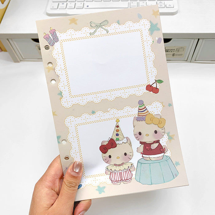 Wholesale 5pcs A5 Card Album with Colorful Inner Pages,  Cartoon Detachable Loose-Leaf Book Replacement Core