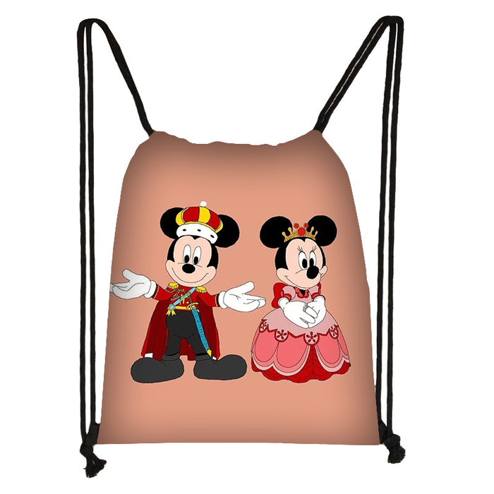 Wholesale Outdoor Portable Cute Cartoon Printed Drawstring Bag JDC-BP-Changs005