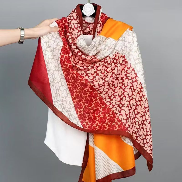 Wholesale Scarves Shawls High-end and Cold Resistant Scarves for Women Fashionable Prints Elegant and Warm Temperament Shawls JDC-SF-MC006