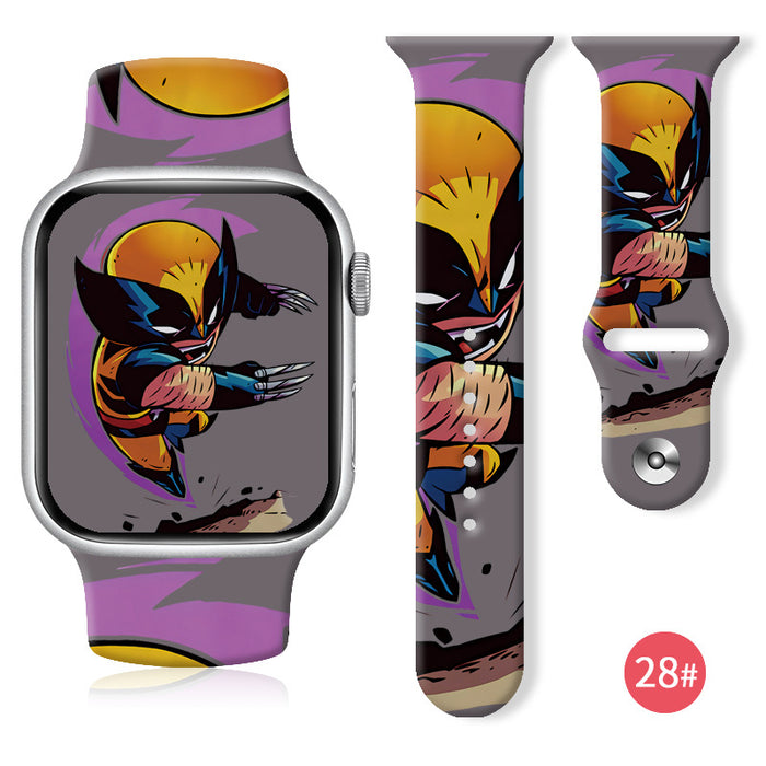 Wholesale Printed Silicone Watch Strap JDC-WD-NuoQi027