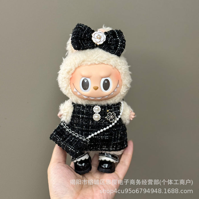 Wholesale 17cm Doll Pendant Plush Toy Clothes Set Skirt