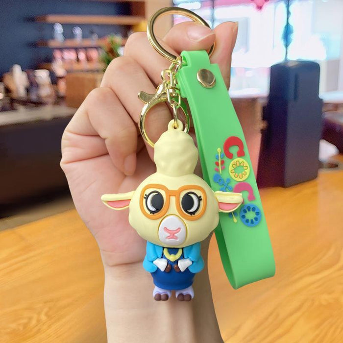 Wholesale Silicone Cartoon Doll Keychain JDC-KC-MingT094