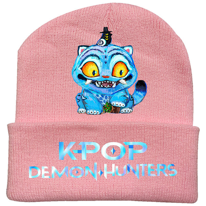 Wholesale Couple' s knitted hat autumn and winter fleece hat outdoor warmth wool hat
