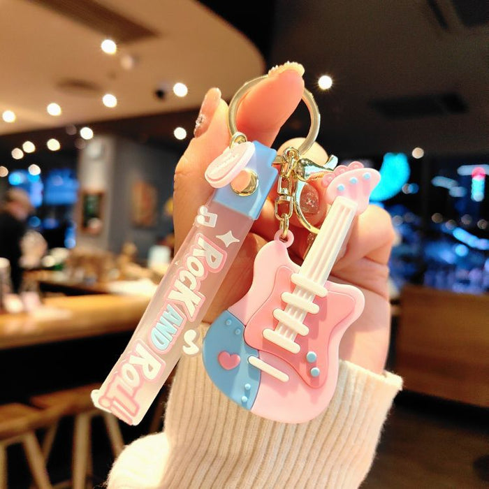 Wholesale Guitar PVC Keychain JDC-KC-ShuoT024