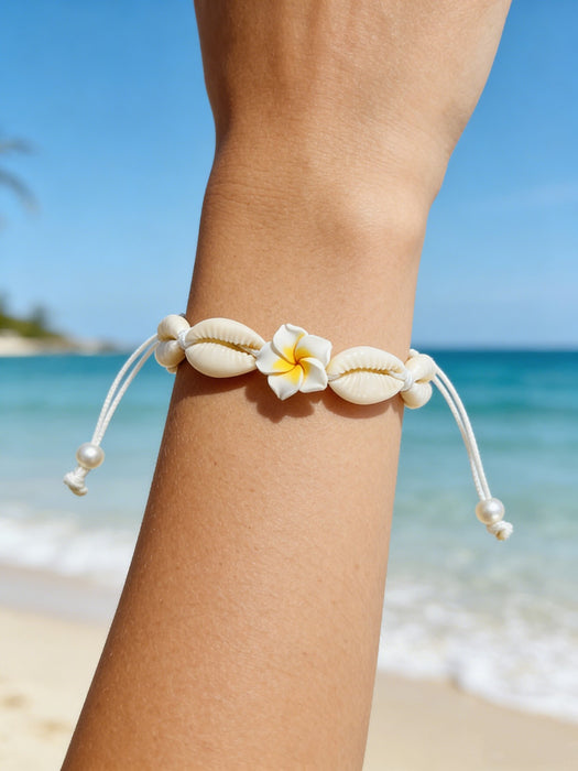 Wholesale Handmade Soft Clay Egg Flower Shell Jewelry Set Pink Beach Style Fashion Accessory