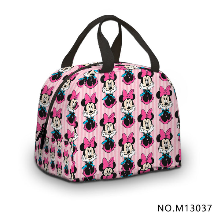 Wholesale Portable lunch bag cute cartoon lunch bag insulated lunch box bag with rice bag