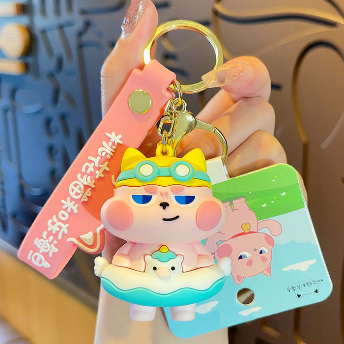 Wholesale PVC Cartoon Doll Keychain JDC-KC-MengXu010