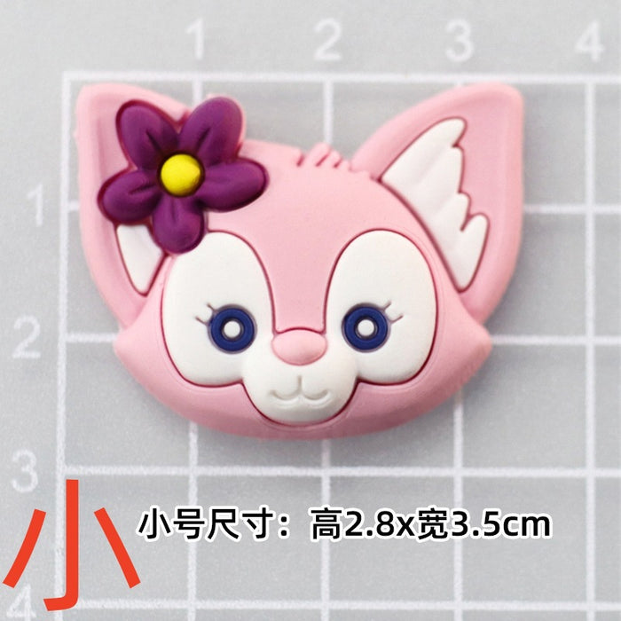 Wholesale 5pcs Cartoon bear soft rubber accessories cream rubber mobile phone case hole shoes hair accessories material bag