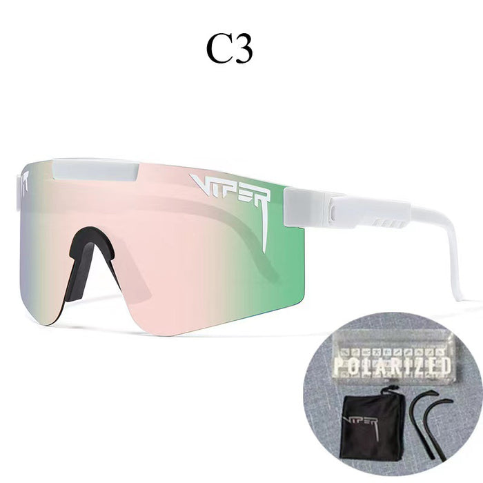 Wholesale PC Real Film Coated Square Frame Windproof Cycling Glasses JDC-SG-Guoyi001