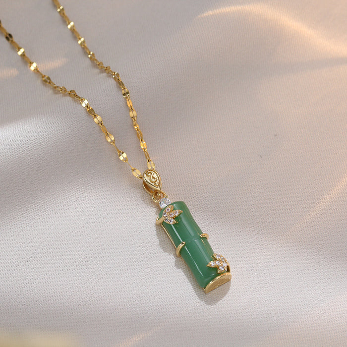 Wholesale A niche design titanium steel necklace