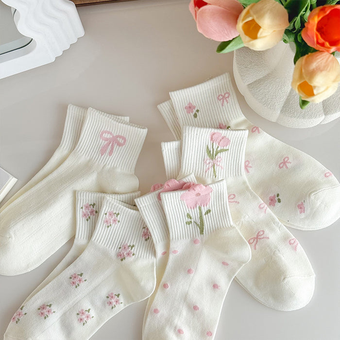 Wholesale Socks for children, pure cotton short socks, summer thin, versatile, anti odor, white, low cut