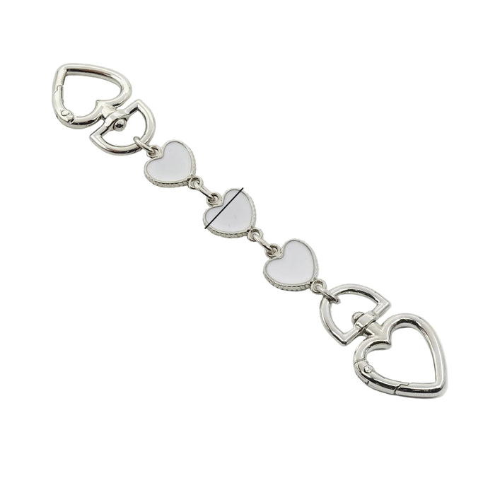 Wholesale Heart-shaped chain accessory bag strap Keychains