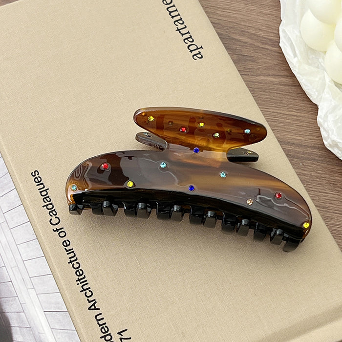 Wholesale Sweet Vintage Polka Dot Acetate Hair Claw Clip Large Updo Shark Clip