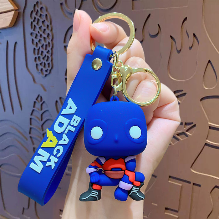 Wholesale 3pcs Cartoon Silicone Keychain Pendant Decorative Bag Charm