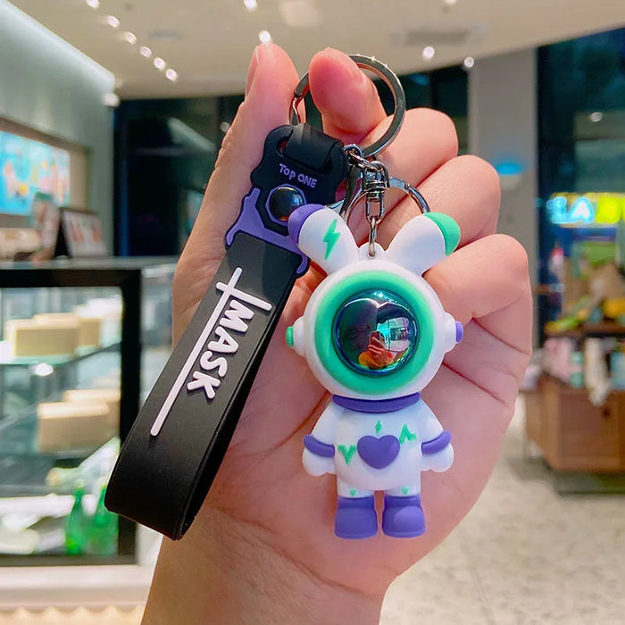 Wholesale Lightning Bear Keychain Bag Car Silicone Keychain Doll Pendant Cute Gift Love Pendant